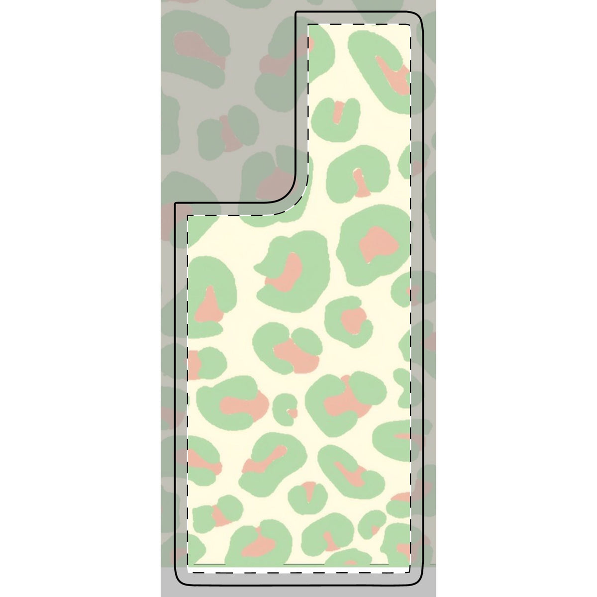 Pistachio and Strawberry Leopard Print Phone Case