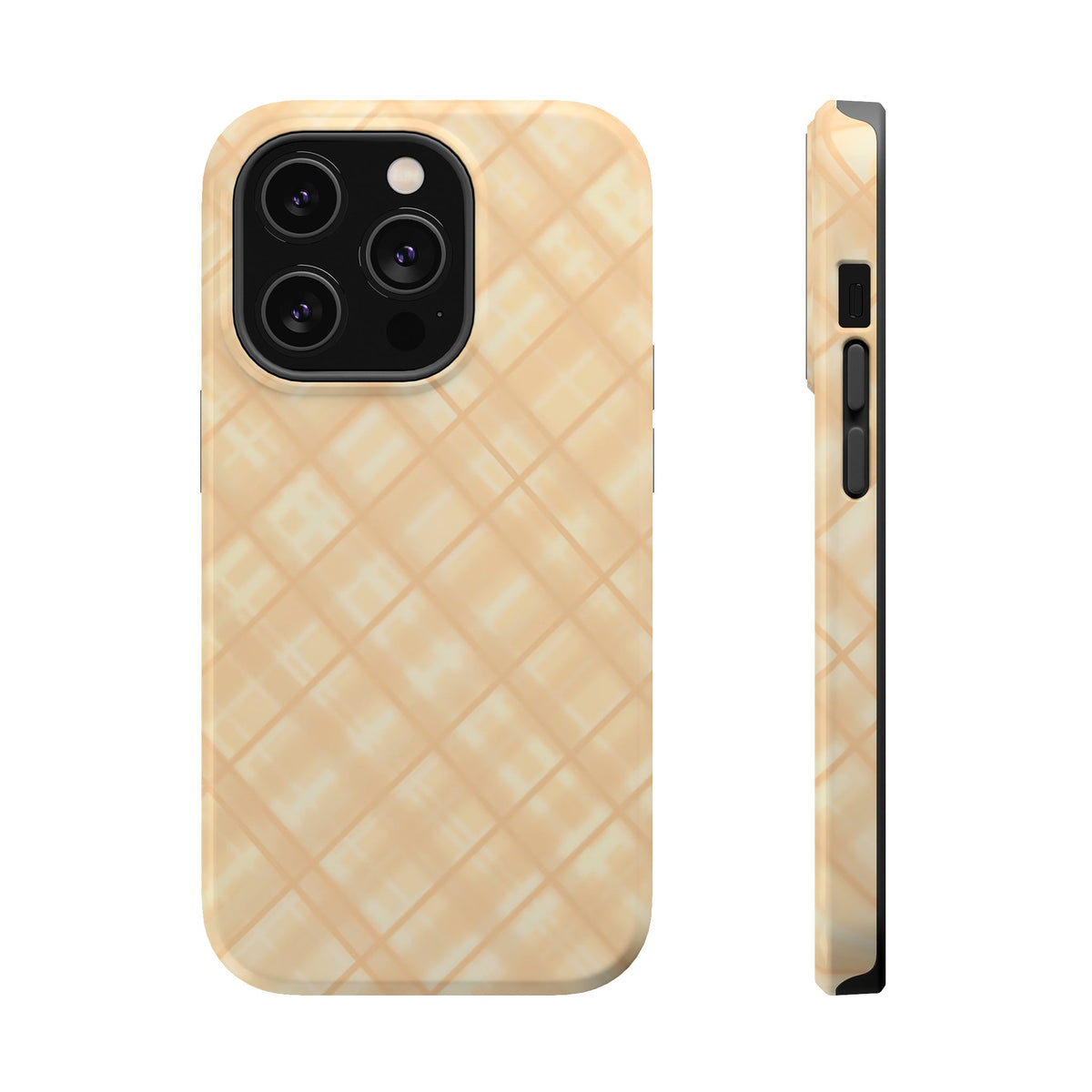 Checkered Butter Magnetic Impact-Resistant Case