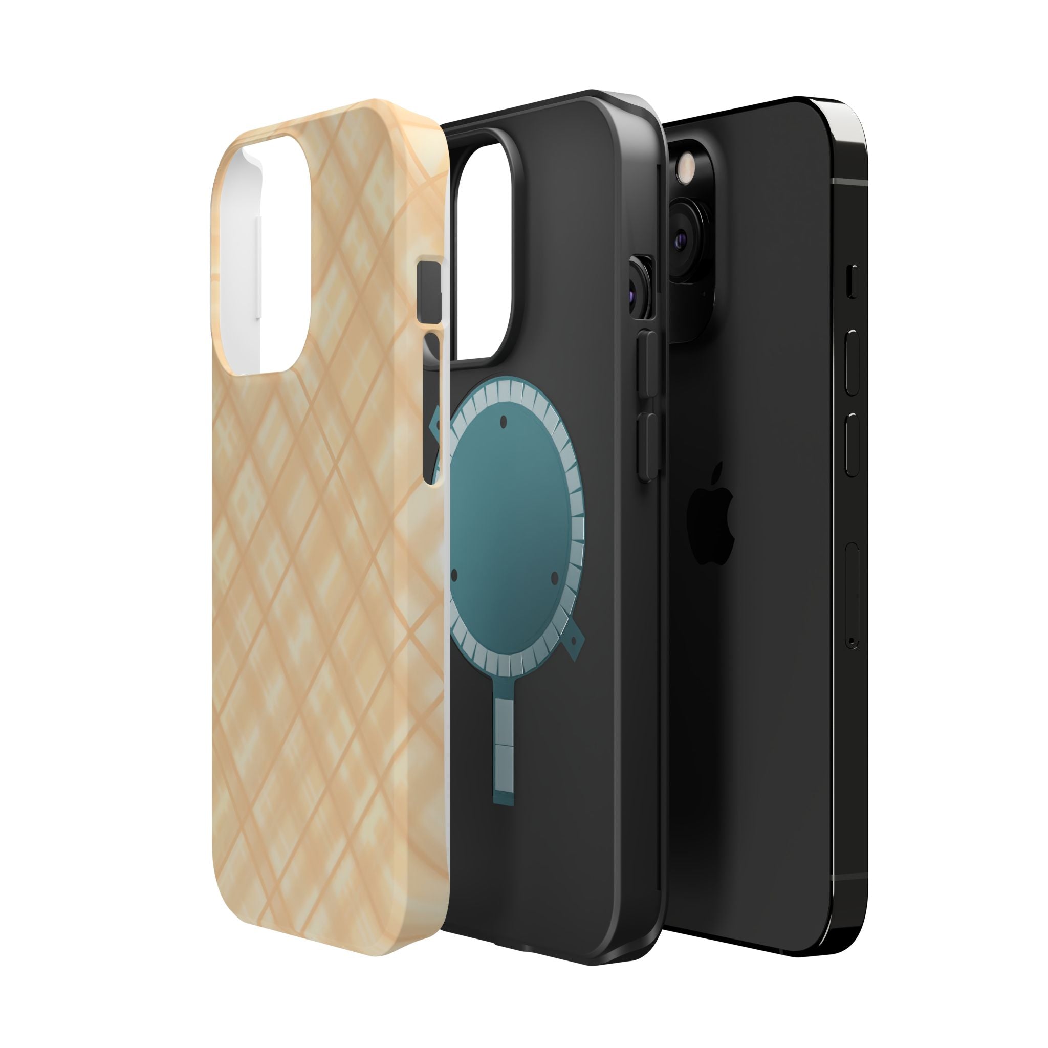 Checkered Butter Magnetic Impact-Resistant Case