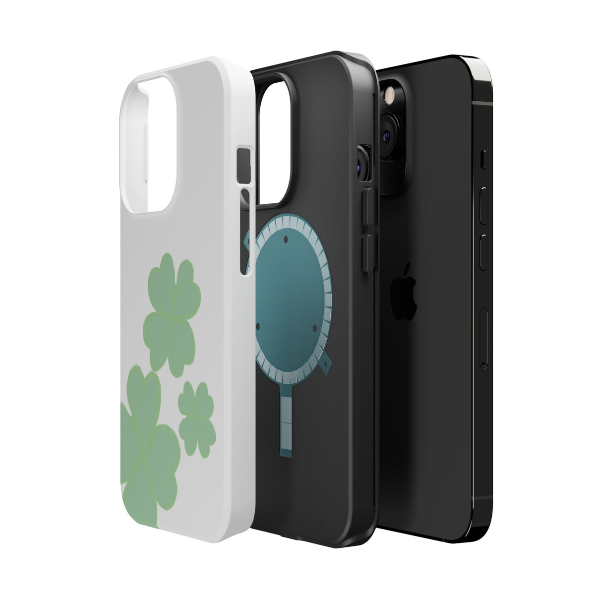 Green Clover Magnetic Impact-Resistant Case
